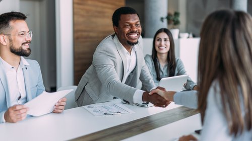 business people soft colors